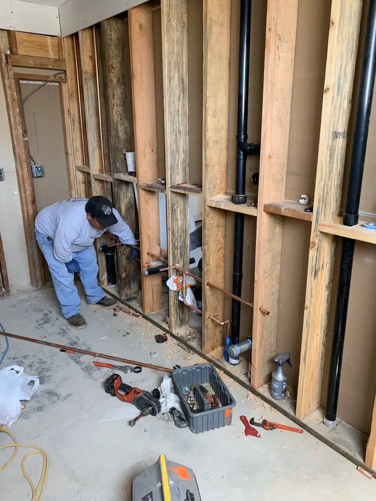 Commercial rough-in plumbing for Water Heater Replacement in North Woodbury